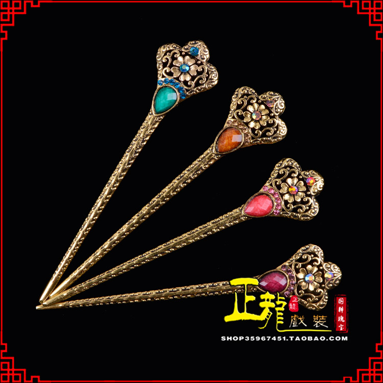 宁强头饰老旦青衣员外夫人簪子 老旦发簪