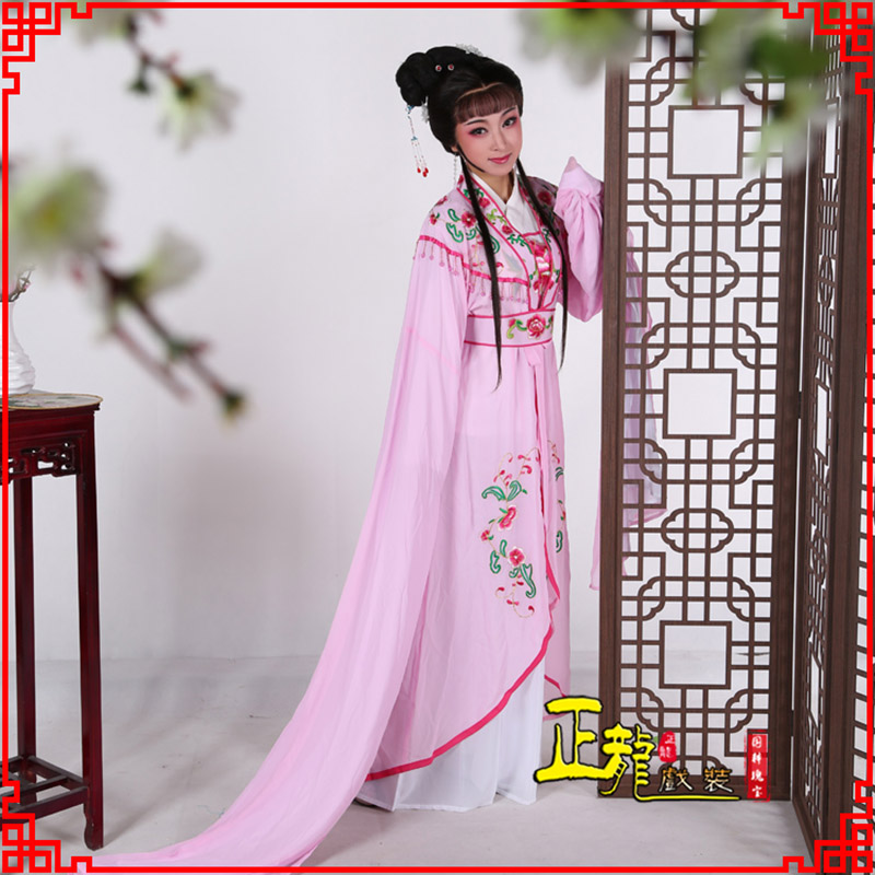 宁强花旦黄梅戏服古装戏服水袖戏剧假云肩长披