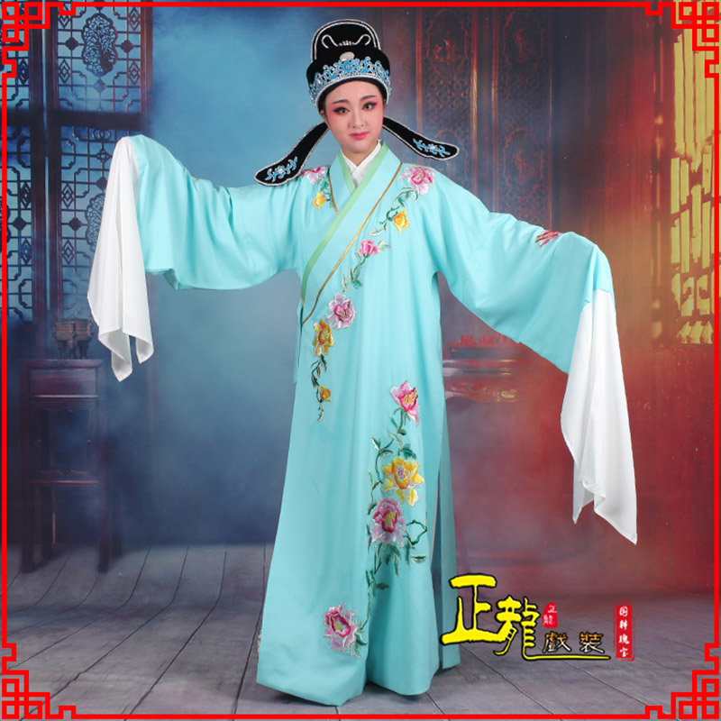 宁强梁祝小生褶子道袍 吴素英版小生衣